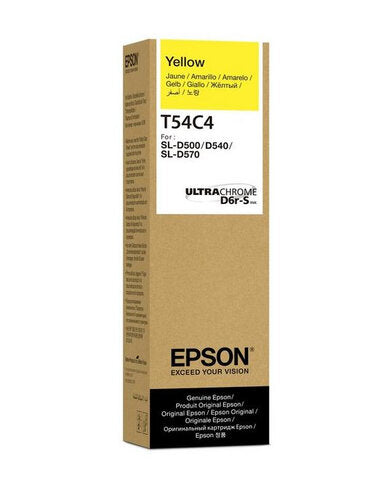 BOTELLA DE TINTA EPSON MODELO T54C ULTRACHROME D6R-S AMARILLA, PARA PLOTTER D570 (70ML) BOTELLA DE TINTA EPSON MODELO T54C ULTRACHROME D6R-S AMARILLA, PARA PLOTTER D570 (70ML)